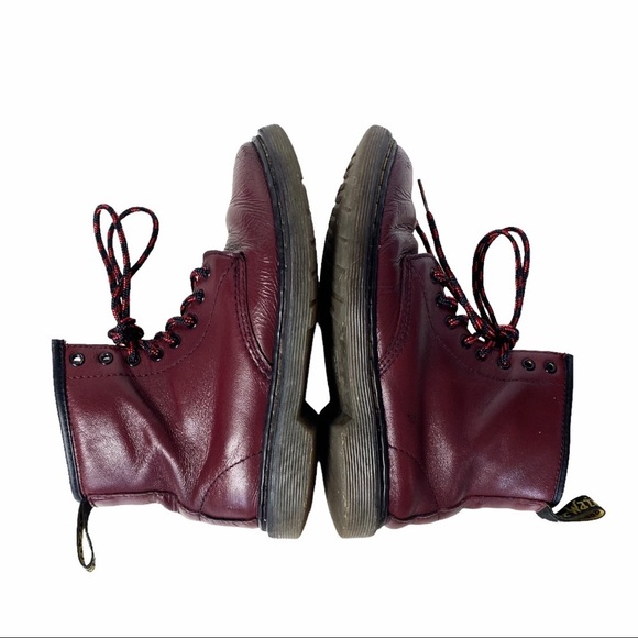 Dr. Martens 1460 Cherry Red Junior Delaney Boot - Picture 8 of 16